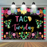 Plantes colorées avec toile de fond noire 2e anniversaire